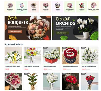 Florist Web Software Package