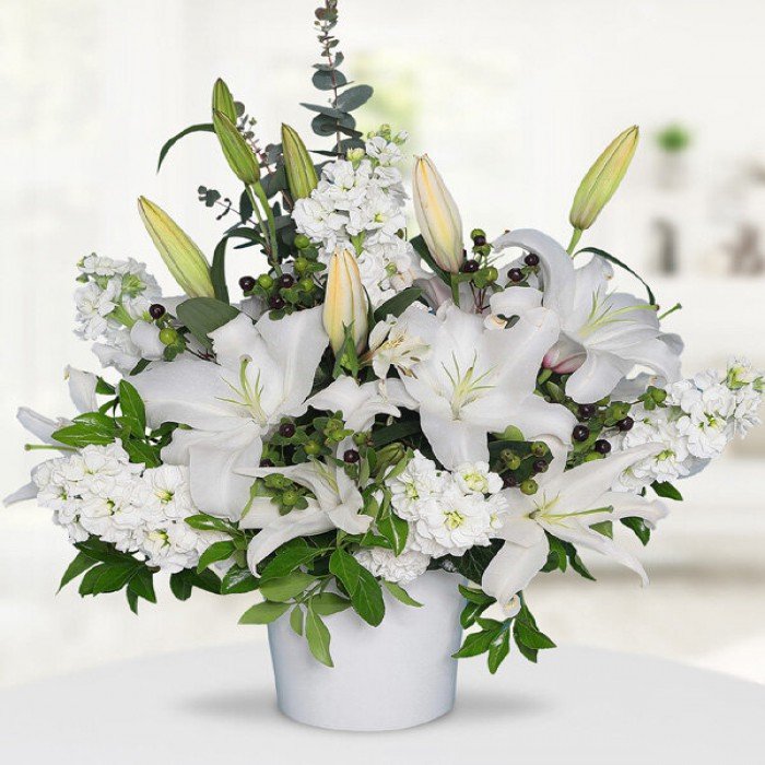 White Lily & Gladiolus Bouquet